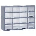 vidaXL Organizér so 16 strednými zásuvkami 52x16x37 cm