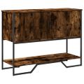 vidaXL Konzolový stolík dymový dub 100x35x74,5 cm kompozitné drevo