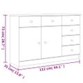 vidaXL Komoda ALTA 112x35x73 cm borovicový masív