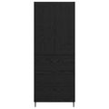 vidaXL Highboard 2 ks Čierny dub 69,5 x 34 x 180 cm Kompozitné drevo