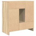 vidaXL Komoda so zásuvkami a dvierkami, dub sonoma 70,5x34x74,5 cm