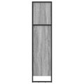 vidaXL Knižnica 80 x 30 x 121 cm Kompozitné drevo Sivý Sonoma