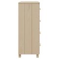 vidaXL Komoda HAMAR, medovo hnedá 79x40x103,5 cm, borovicový masív