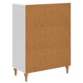 vidaXL Servírovacia skriňa Biela 66 x 34,5 x 90 cm Kompozitné drevo