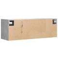 vidaXL TV nástenná skrinka s LED svetlami betónovo sivá 100x31x35 cm