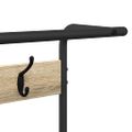 vidaXL Vešiak s poličkou Dub sonoma 75 x 34 x 184 cm Kompozitné drevo