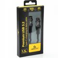 GEMBIRD Premium, Kábel USB-C/USB-C, 100W, 1,5m