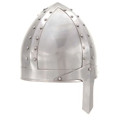 vidaXL Stredoveká rytierska prilba pre LARP starožitná replika strieborná oceľ