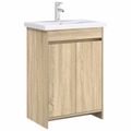 vidaXL Skriňa pod umývadlo do kúpeľne Dub sonoma 56 x 37,5 x 81 cm