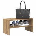 vidaXL Regál na topánky stohovateľné dub artisan 60x30x30,5 cm
