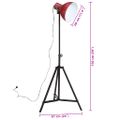 vidaXL Podlahová lampa 25 W šmuhovaná červená 61x61x90/150 cm E27