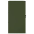 vidaXL Komoda olivovozelená 34,5x39x73 cm oceľ