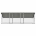 vidaXL Klietka pre sliepky 3 ks Strieborná 600 x 200 x 200 cm