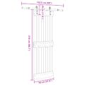 vidaXL Posuvné dvere NARVIK Prírodná a čierna 70 x 210 cm (152,5 cm)