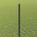 vidaXL Hexagonálny plot s stĺpom 10 x 1,4 m PVC potiahnutá oceľ Sivá