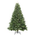 vidaXL Umelý vianočný stromček s 300 LED-i Zelená 240 cm PE a PVC