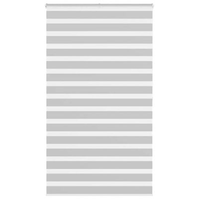 vidaXL Zebra roleta svetlosivá 125x200cm šírka látky 120,9cm polyester