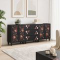 vidaXL Úložné skrine 3 ks 180 x 33 x 75 cm Masívne mango drevo