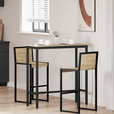 vidaXL stôl Sonoma dub 100 x 40 x 100,5 cm Inžinierske drevo a oceľ