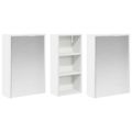 vidaXL Set kabinetov do kúpeľne 3 ks 116 x 16 x 62,5 cm