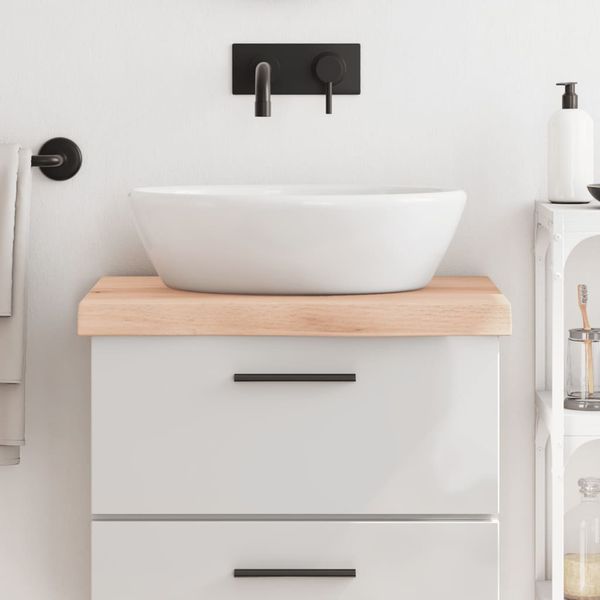vidaXL Kúpeľňová doska 60x50x(2-6) cm neošetrený masív