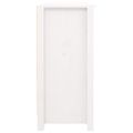 vidaXL Komoda biela 100x35x74,5 cm borovicový masív