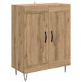 vidaXL Highboard Remeselný dub 69,5 x 34 x 90 cm Kompozitné drevo