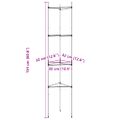 vidaXL Mriežky na paradajky 8 ks 154 cm oceľ a PP