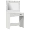 vidaXL Toaletný stolík Biela 78,5 x 41 x 135 cm Kompozitné drevo