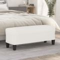 vidaXL Lavica béžová 100x35x41 cm látka z mikrovlákna