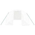vidaXL Skleník s oceľovým rámom biely 12 m² 4x3x2 m