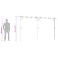 vidaXL Záhradná pergola 410x40x203 cm, drevo