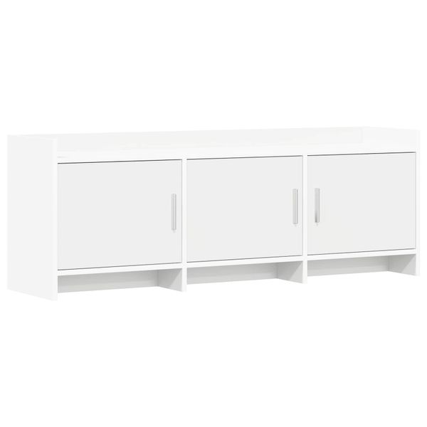 vidaXL TV skrinka 130 x 33 x 47 cm Biela Kompozitné drevo