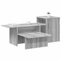 vidaXL Konzolový stôl Sivý Sonoma 91,5 x 35 x 38,5 cm Kompozitné drevo