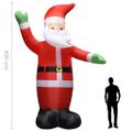 vidaXL Nafukovací Santa Claus s LED diódami vianočná dekorácia IP44 4,5 m