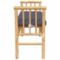 vidaXL Záhradná lavička 2 -Seater 110 x 38 x 65 cm Bambus Hnedá