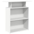 vidaXL Recepčný pult biely 100x40x104 cm, technicky spracované drevo