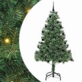 vidaXL Vianočný stromček Zelená 210 cm PVC