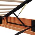 vidaXL Posteľový rám s úložným priestorom Voskovo hnedá 100 x 200 cm