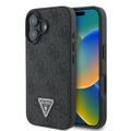 Puzdro Guess pre iPhone 16 Plus 6,7" GUHCP16MP4TDPK Koža 4G Triangle Strass čierna MagSafe