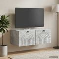 vidaXL Nástenná TV skrinka Nástenný Betónovo sivá 78,5 x 41 x 30 cm