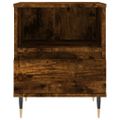 vidaXL Nočné stolíky 2 ks dymový dub 40x35x50 cm kompozitné drevo