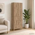 vidaXL Sada skríň 2 ks 66 x 34,5 x 90 cm Kompozitné drevo Dub artisan