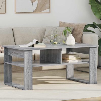 vidaXL Konferenčný stolík Sivý Sonoma 96 x 54 x 44 cm Kompozitné drevo