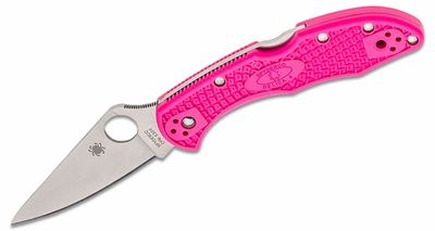 Spyderco C11FPPNS30V Delica 4 Lightweight Pink vreckový nôž 7,4 cm, Satin, ružová, FRN