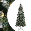 vidaXL Umelý vianočný stromček Zelená 150 cm PVC, plast a oceľ
