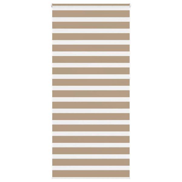 vidaXL Zebrová roleta pieskovo hnedá 110x230 cm šírka látky 105,9 cm polyester