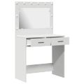 vidaXL Toaletný stolík Biela 78,5 x 41 x 135 cm Kompozitné drevo