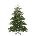 vidaXL Umelý Sklápací Vianočný Stromček Zelená 150 cm PVC a oceľ