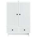 vidaXL Servírovacia skriňa Biely 66 x 34,5 x 95 cm Konštruované drevo
